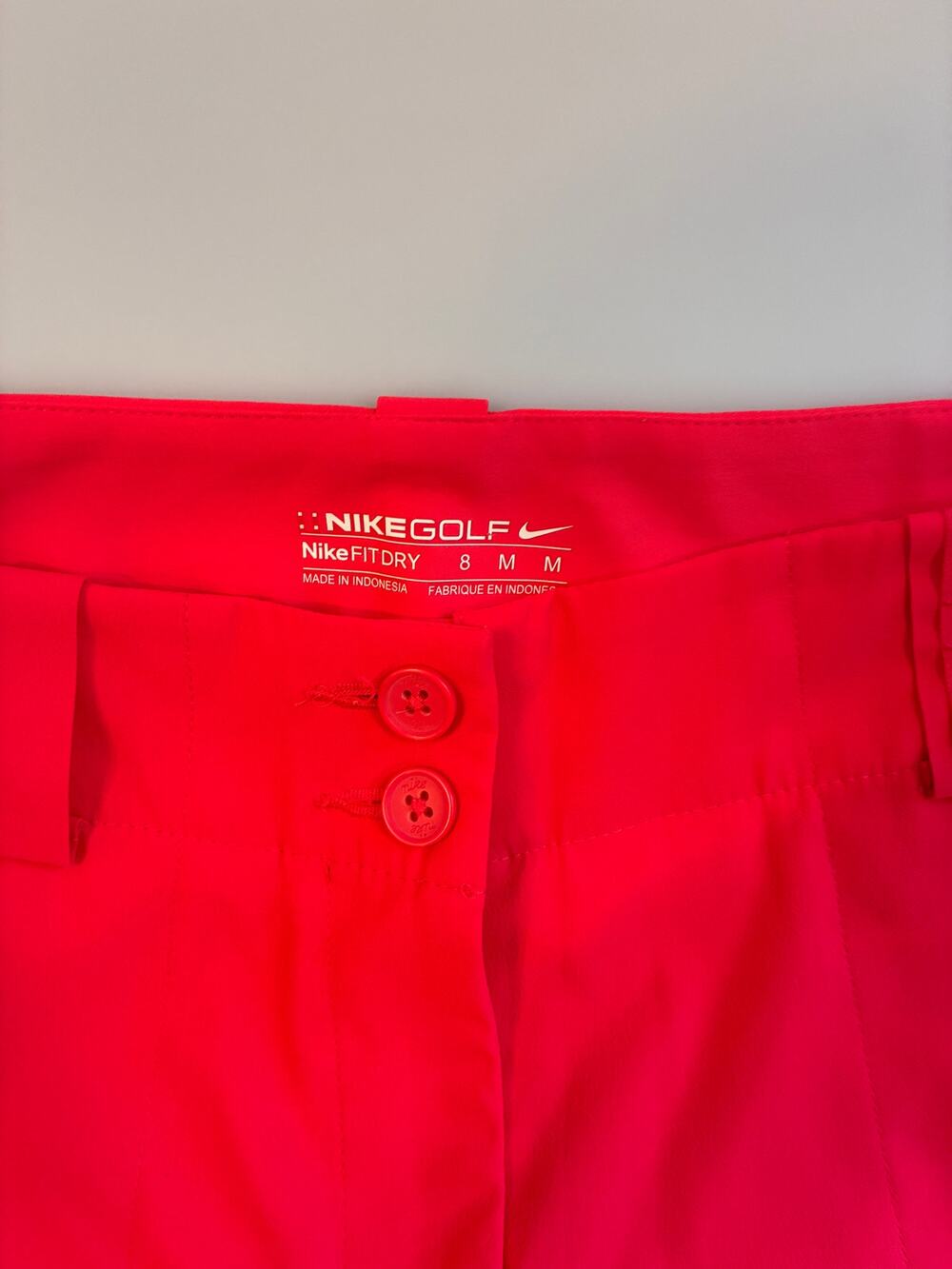 Nike Golf Fit DRY Skort Pink Red Stretch Activewear Tennis Athletic Size 8